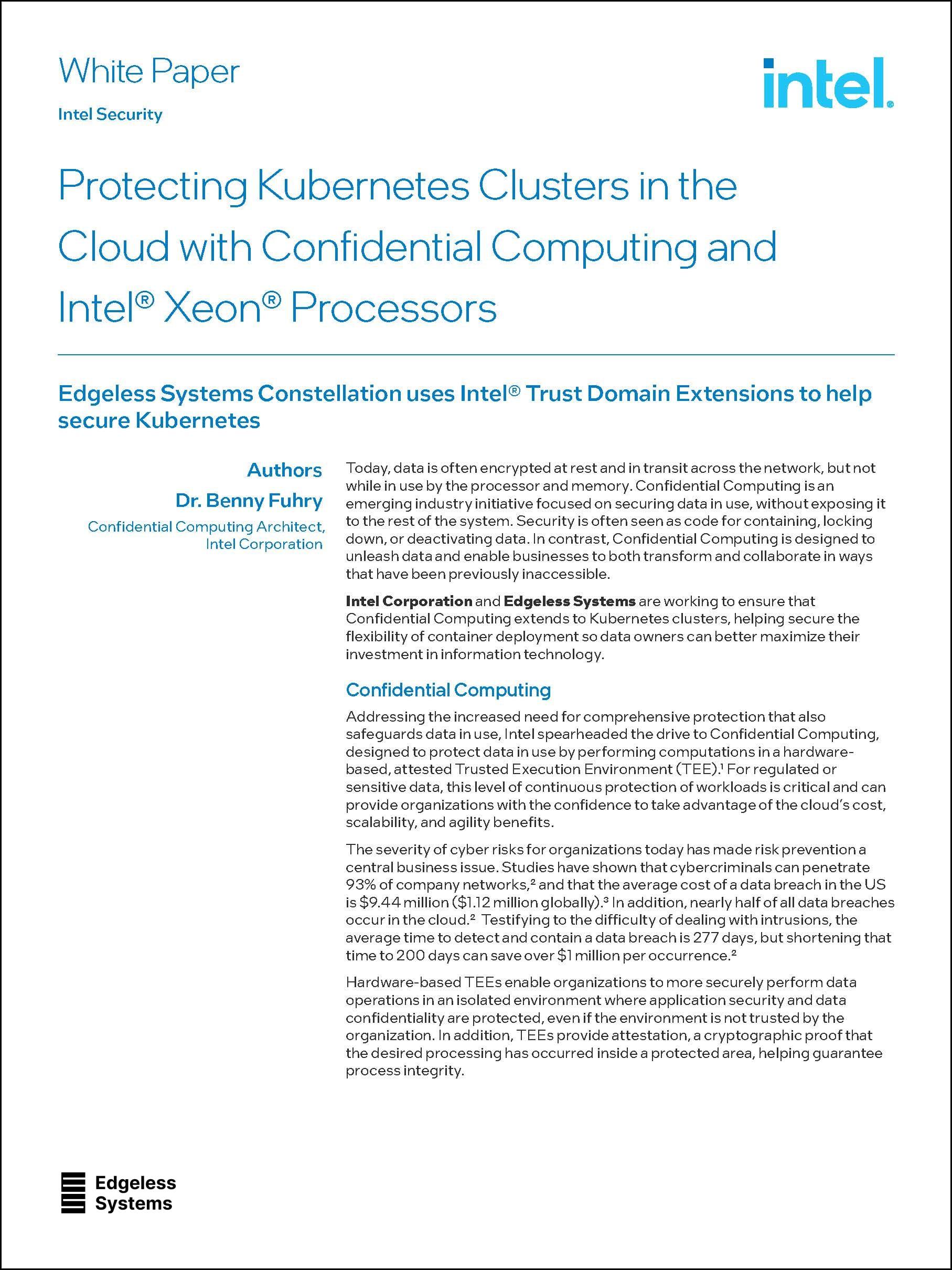 intel whitepaper first page
